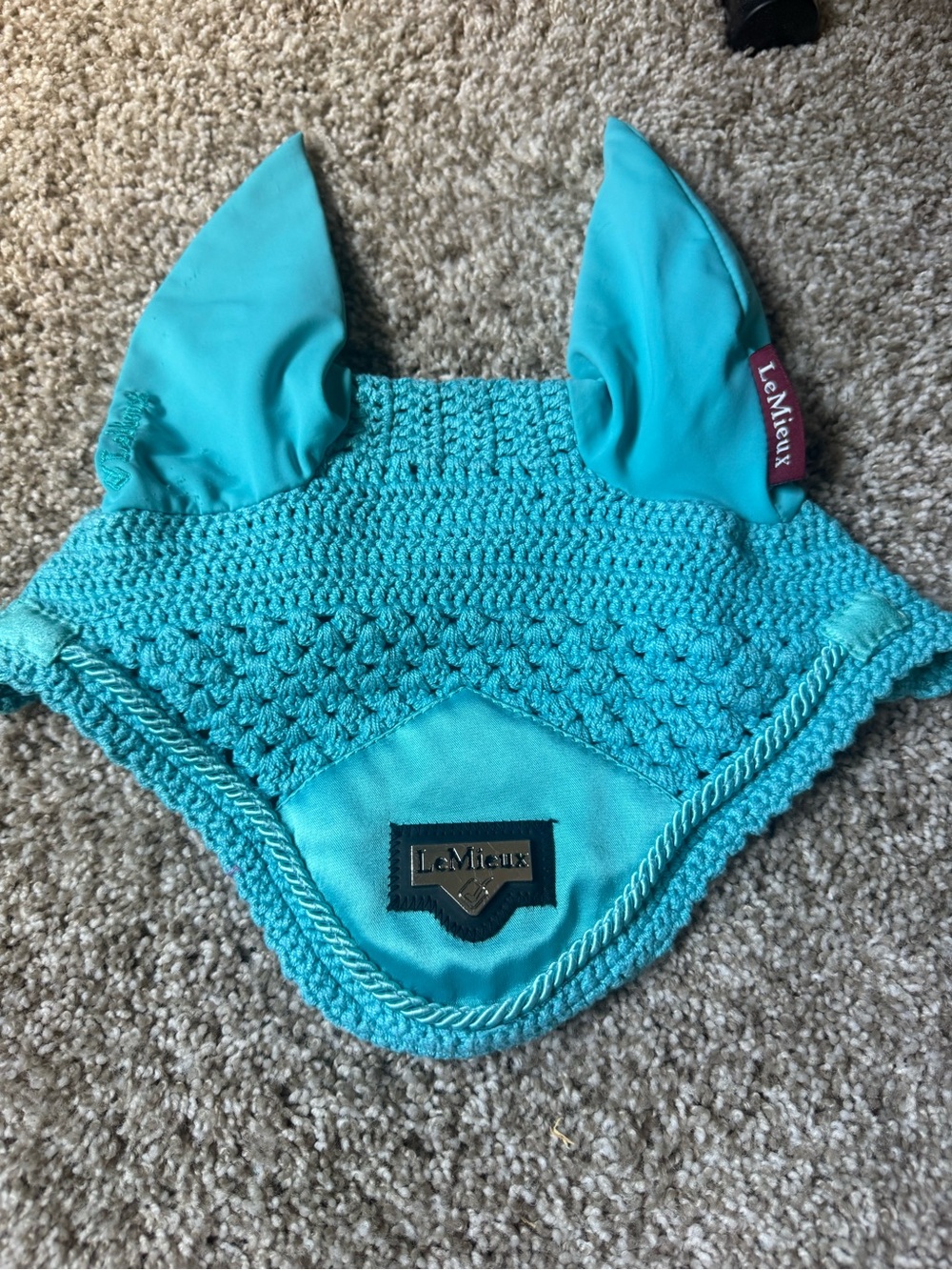 LeMieux Azure Blue Crochet Ear Bonnet